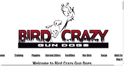 Desktop Screenshot of birdcrazygundogs.com